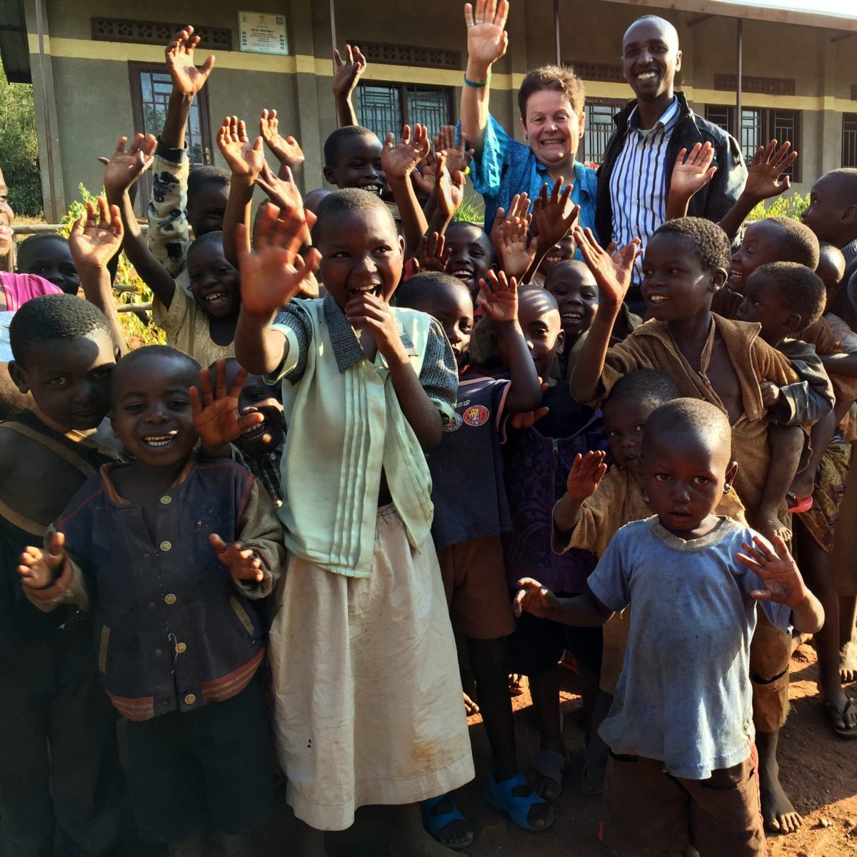 Rwandan HUGS, Nancy Strachan, on one of her missionary journeys to Rwanda.